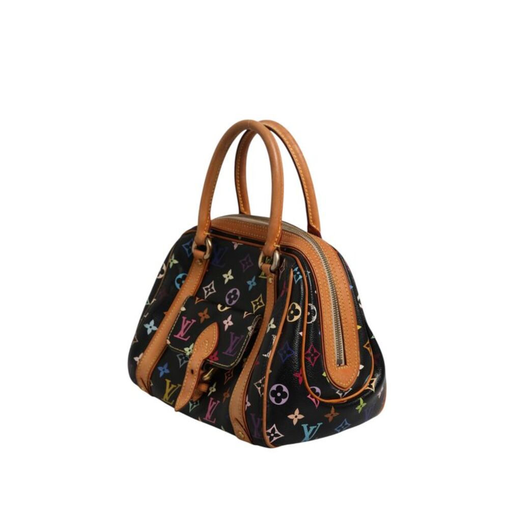 Louis Vuitton Black Monogram Multicolor Canvas Priscilla Women's Handbag - Picture 2 of 5